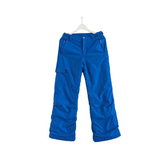 Columbia Youth L Omni-Tech Blue Insulated Snow Pants OUTGROWN Grow System - Picture 2 of 9